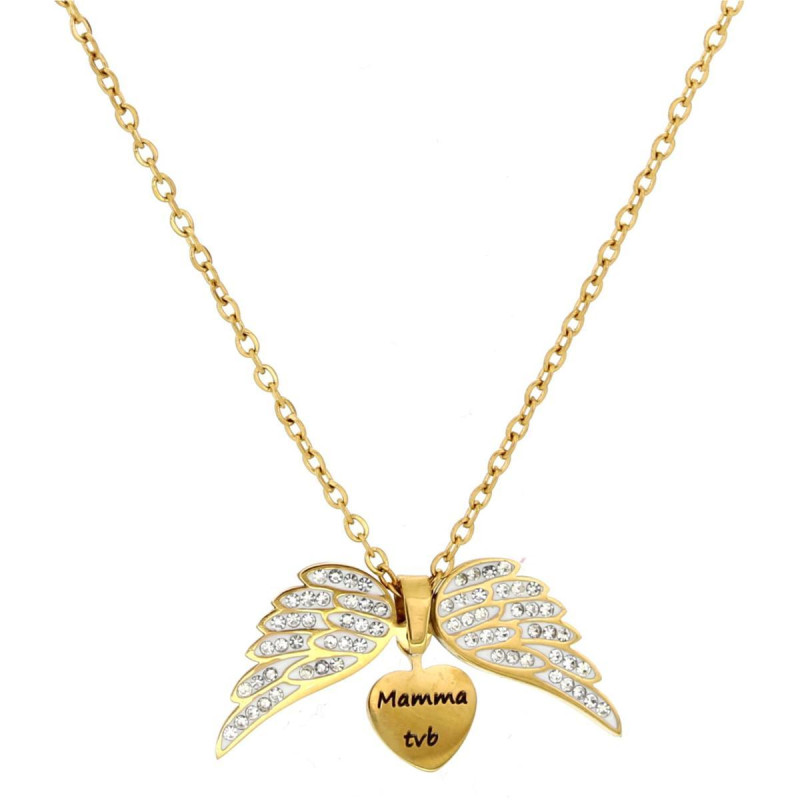 PENDENTE "MAMMA" IN ACCIAIO