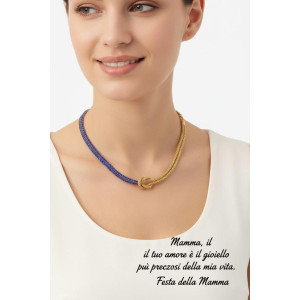 COLLANA NODI CM 32+7  IN ACCIAIO