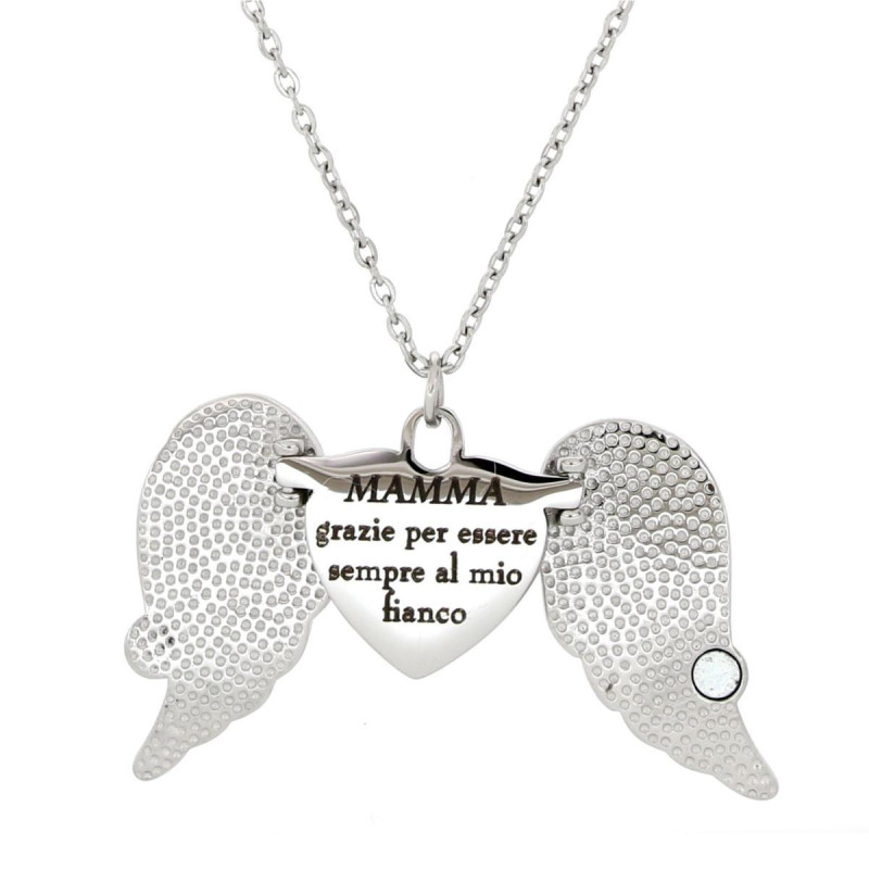 PENDENTE TI PENSO IN ACCIAIO