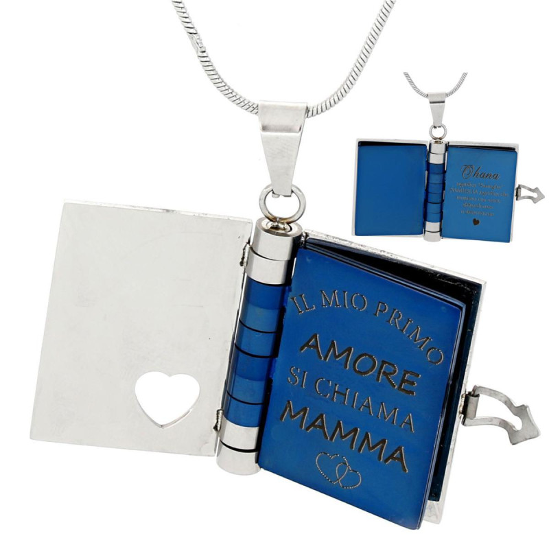 PENDENTE "MAMMA" IN ACCIAIO