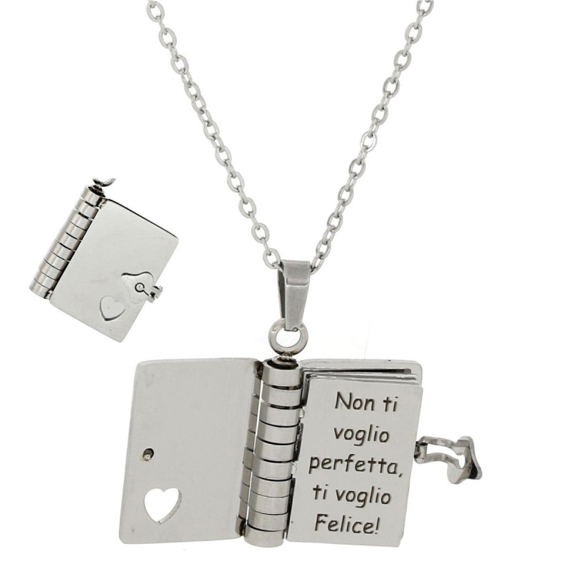 PENDENTE "MAMMA" IN ACCIAIO