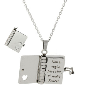 PENDENTE "MAMMA" IN ACCIAIO