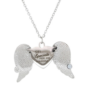 PENDENTE "MAMMA" IN ACCIAIO