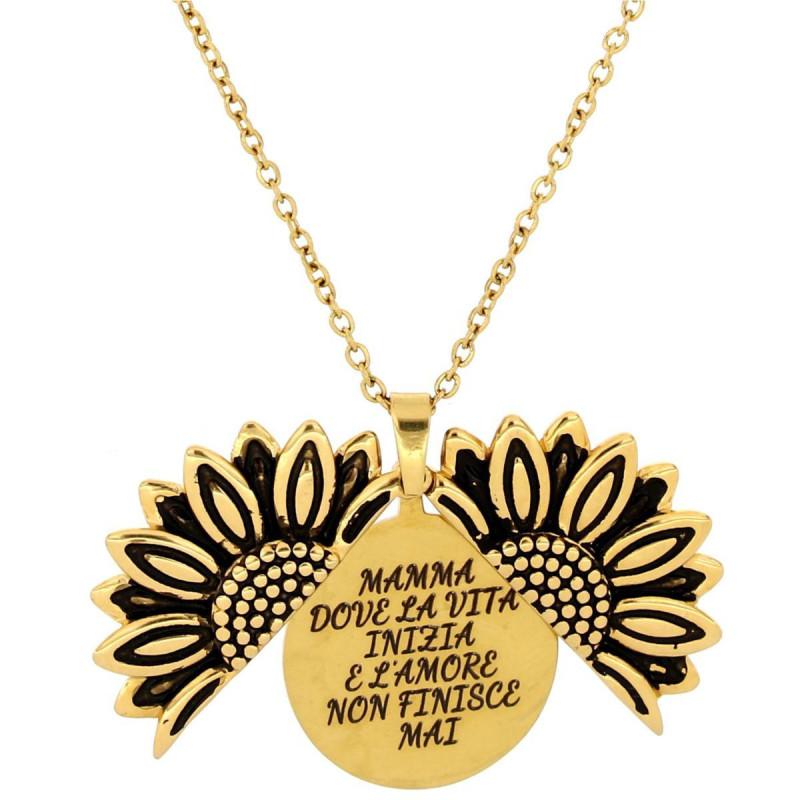 PENDENTE "MAMMA" IN ACCIAIO