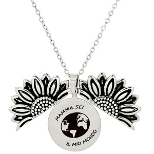 PENDENTE 'MAMMA' IN ACCIAIO