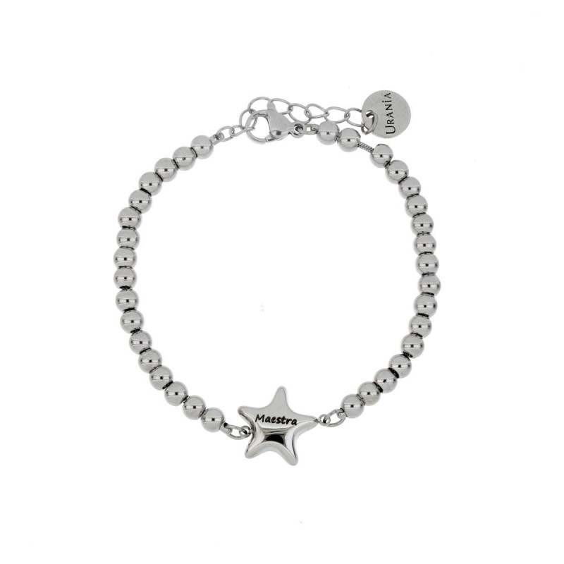 BRACCIALE MAESTRA CM 16+3 STELLA MM 12 IN ACCIAIO