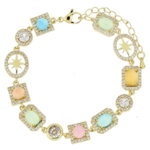 BRACCIALE ASTRA CM 16 IN OTTONE