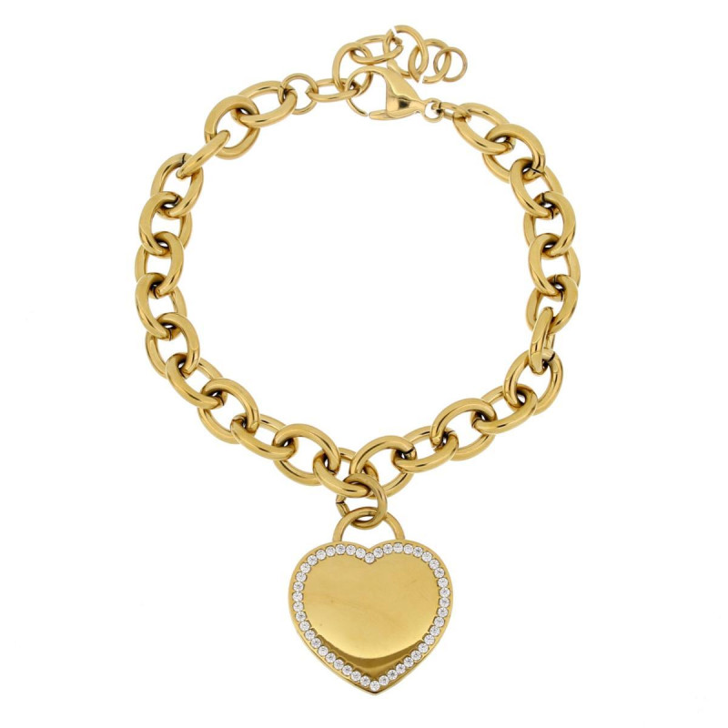 BRACCIALE DA PERSONALIZZARE IN ACCIAIO CUORE RIGIDO