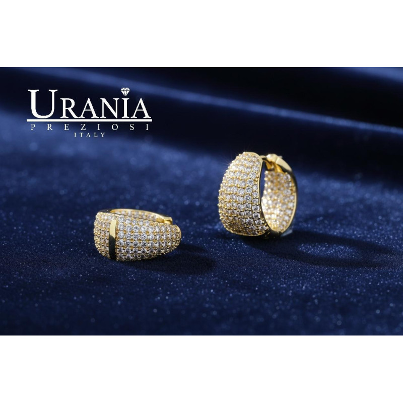 ORECCHINI ASTRA MM 18 IN OTTONE