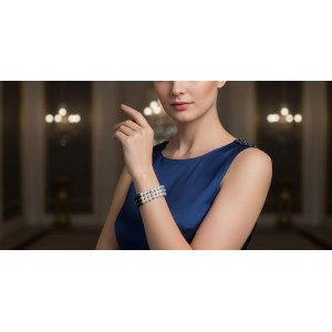 BRACCIALE PERLA CERIMONIA IN ARGENTO