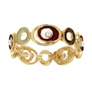 BRACCIALE ARMONIA MM 18 IN OTTONE