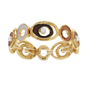 BRACCIALE ARMONIA MM 18 IN OTTONE