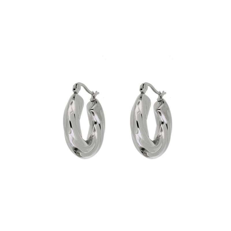 ORECCHINI CIRCE MM 25 IN ACCIAIO