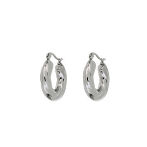 ORECCHINI CIRCE MM 25 IN ACCIAIO