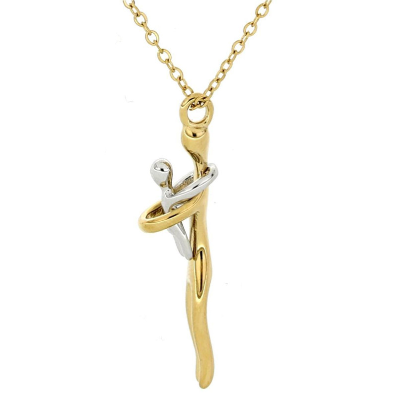 COLLANA CM 41+5 AFRODITE MM 37 IN ACCIAIO