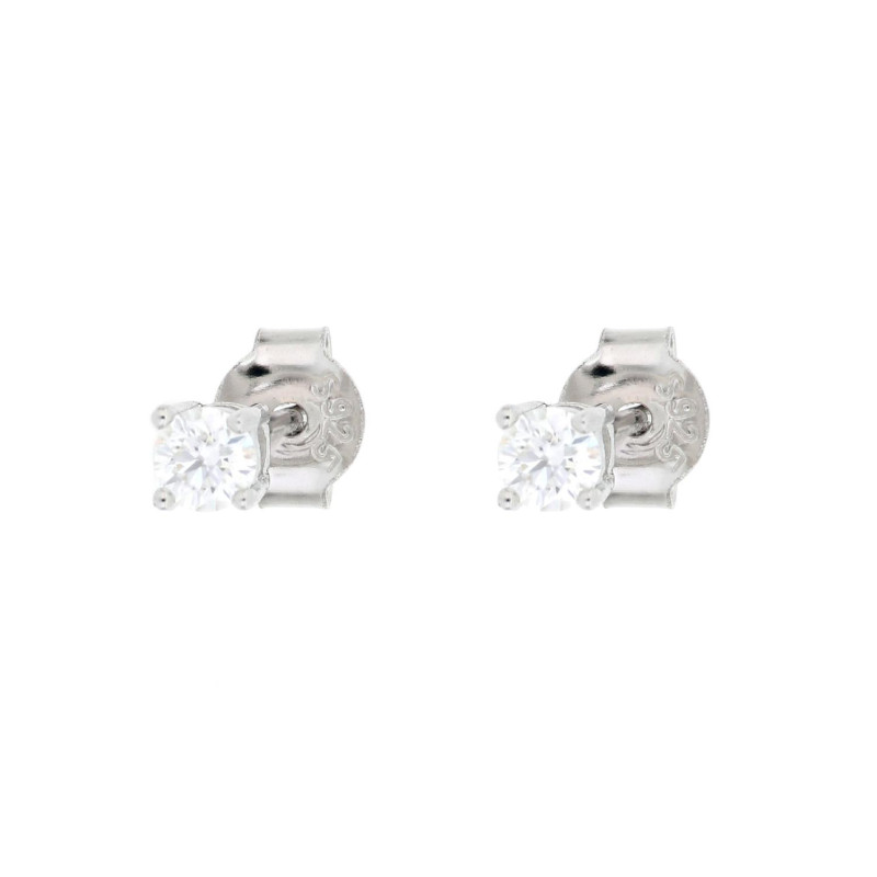 ORECCHINI MOISSANITE D COLOR,TRIPLA EXC,FLU NONE,0.20 CT, 3MM