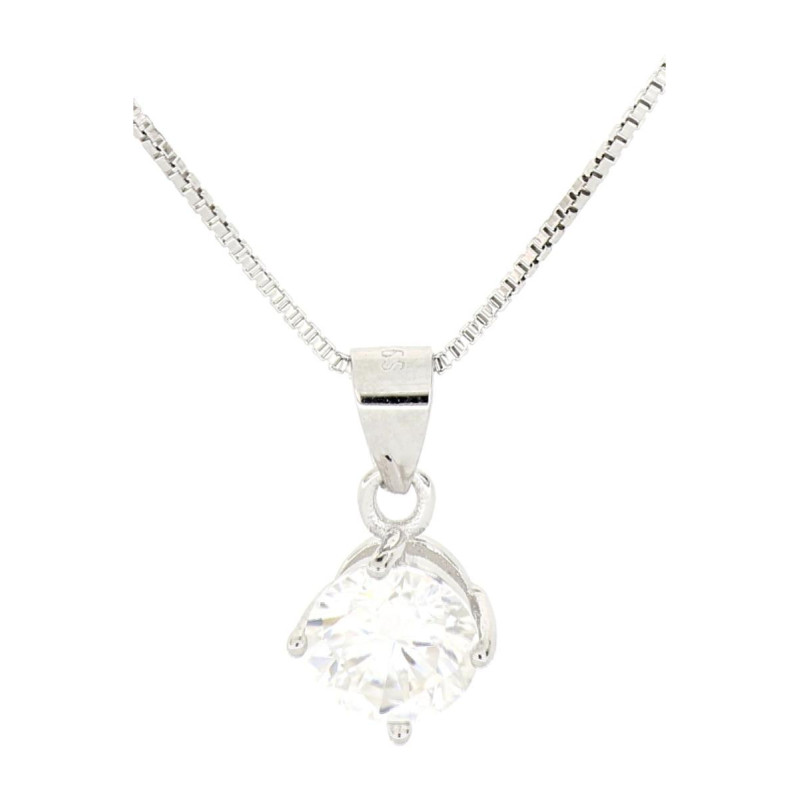PENDENTE MOISSANITE D COLOR,TRIPLA EXC,FLU NONE,0.80 CT, 6MM