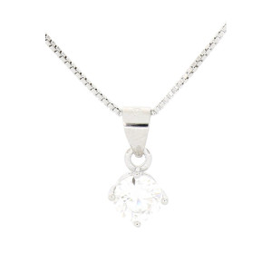 PENDENTE MOISSANITE D COLOR,TRIPLA EXC,FLU NONE,0.50 CT, 5MM