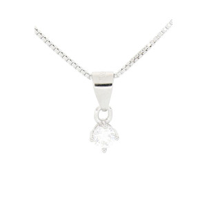 PENDENTE MOISSANITE D COLOR,TRIPLA EXC,FLU NONE,0.10 CT, 3MM