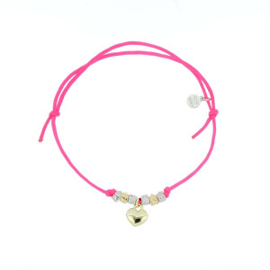 BRACCIALE "MALIBU" CON CUORE IN ARGENTO 925