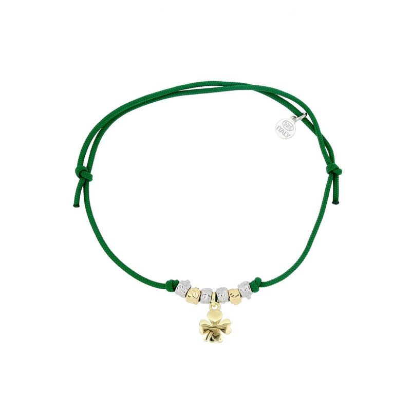 BRACCIALE "MALIBU" CON QUADRIFOGLIO IN ARGENTO 925