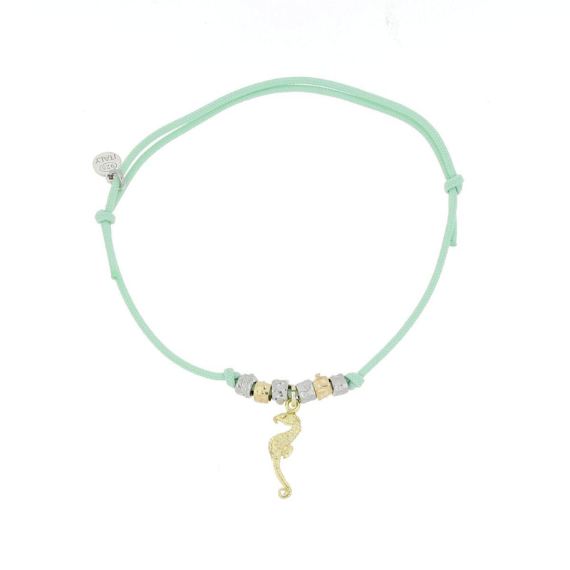 BRACCIALE "MALIBU" CAVALLUCCIO MARINO IN ARGENTO 925