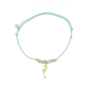 BRACCIALE "MALIBU" CAVALLUCCIO MARINO IN ARGENTO 925