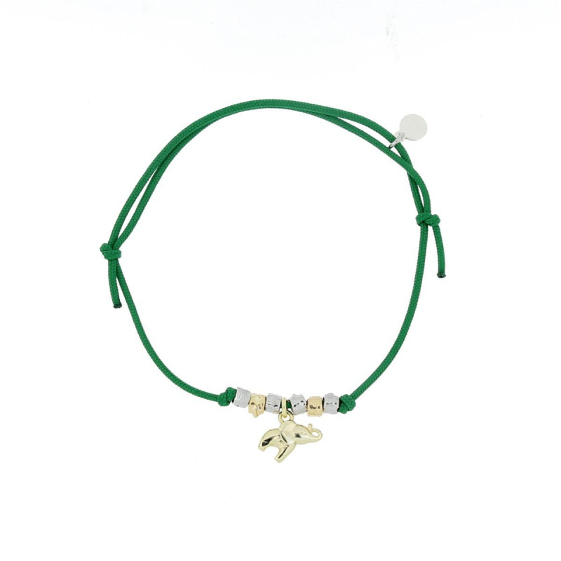 BRACCIALE "MALIBU" CON ELEFANTE IN ARGENTO 925