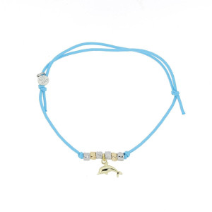 BRACCIALE "MALIBU" CON DELFINO IN ARGENTO 925