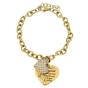 BRACCIALE "MAESTRA" CON FRASE "UN INSEGNANTE TI PRENDE.." IN ACC