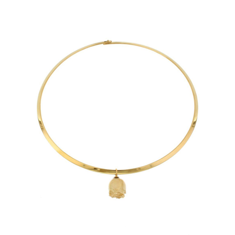 COLLANA PETALI PREZIOSI IN ACCIAIO