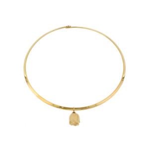 COLLANA PETALI PREZIOSI IN ACCIAIO