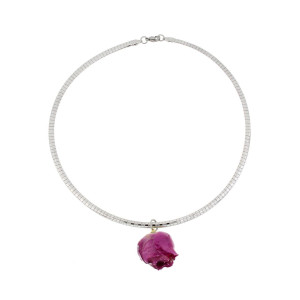 COLLANA PETALI PREZIOSI IN ACCIAIO