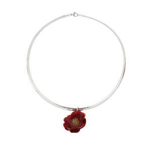 COLLANA PETALI PREZIOSI IN ACCIAIO