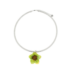 COLLANA PETALI PREZIOSI IN ACCIAIO