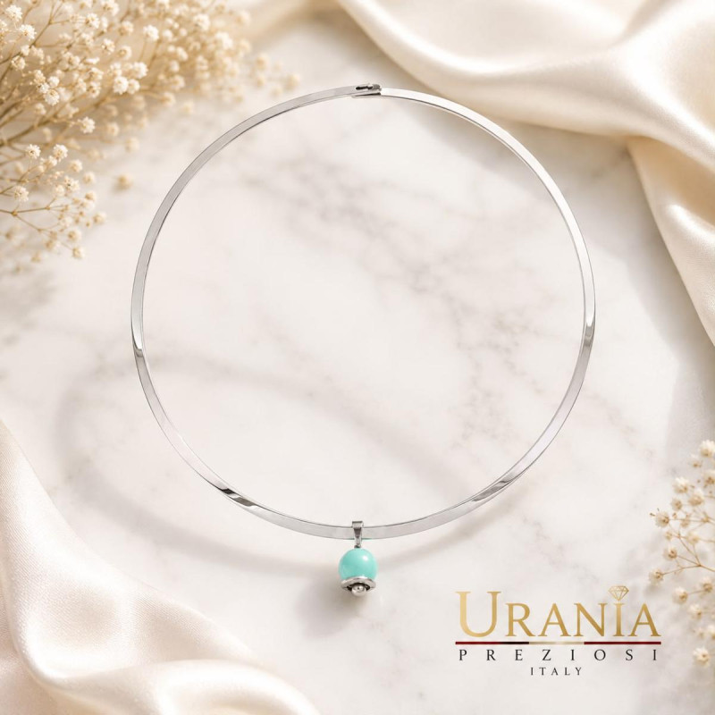 COLLANA REA CON CAMPANELLINA IN ACCIAIO