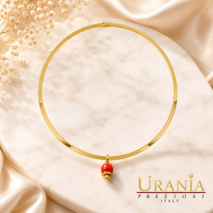 COLLANA REA CON CAMPANELLINA IN ACCIAIO