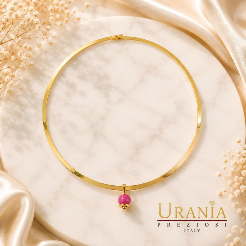 COLLANA REA CON CAMPANELLINA IN ACCIAIO
