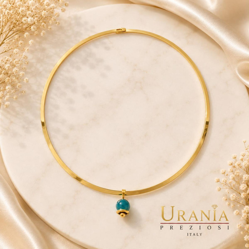 COLLANA REA CON CAMPANELLINA IN ACCIAIO