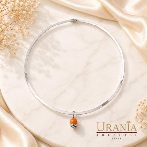 COLLANA REA CON CAMPANELLINA IN ACCIAIO