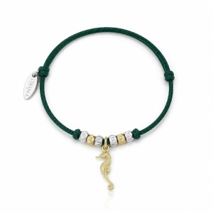 BRACCIALE "MALIBU" CAVALLUCCIO MARINO IN ARGENTO 925