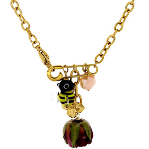 COLLANA PETALI PREZIOSI IN ACCIAIO