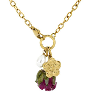 COLLANA PETALI PREZIOSI IN ACCIAIO