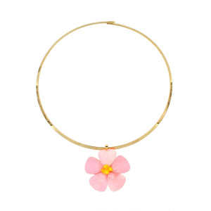 COLLANA PETALI PREZIOSI IN ACCIAIO