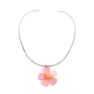 COLLANA PETALI PREZIOSI IN ACCIAIO