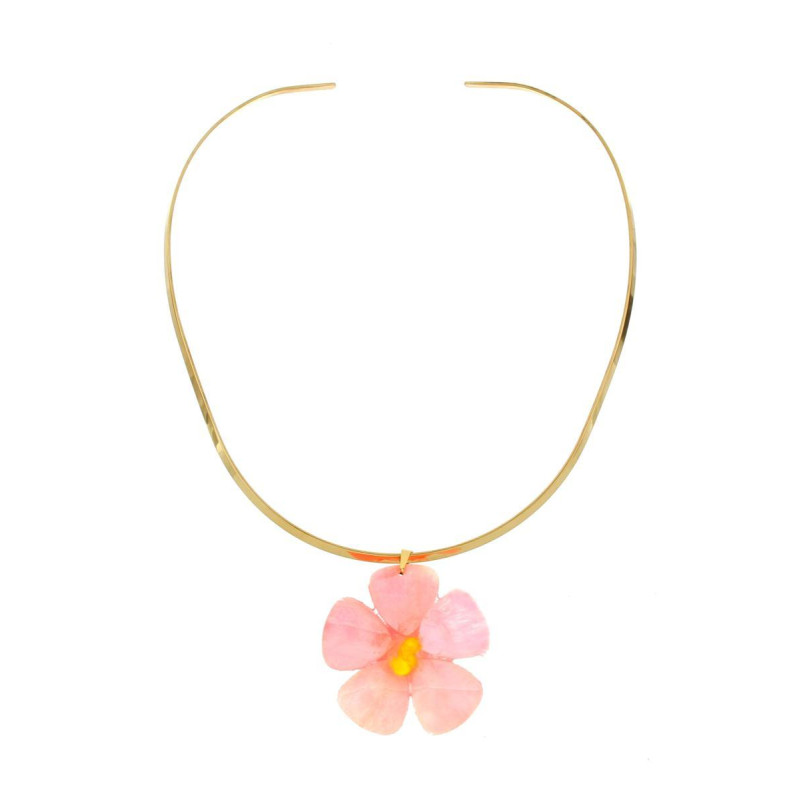 COLLANA PETALI PREZIOSI IN ACCIAIO