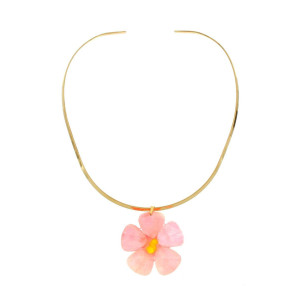 COLLANA PETALI PREZIOSI IN ACCIAIO