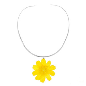 COLLANA PETALI PREZIOSI IN ACCIAIO