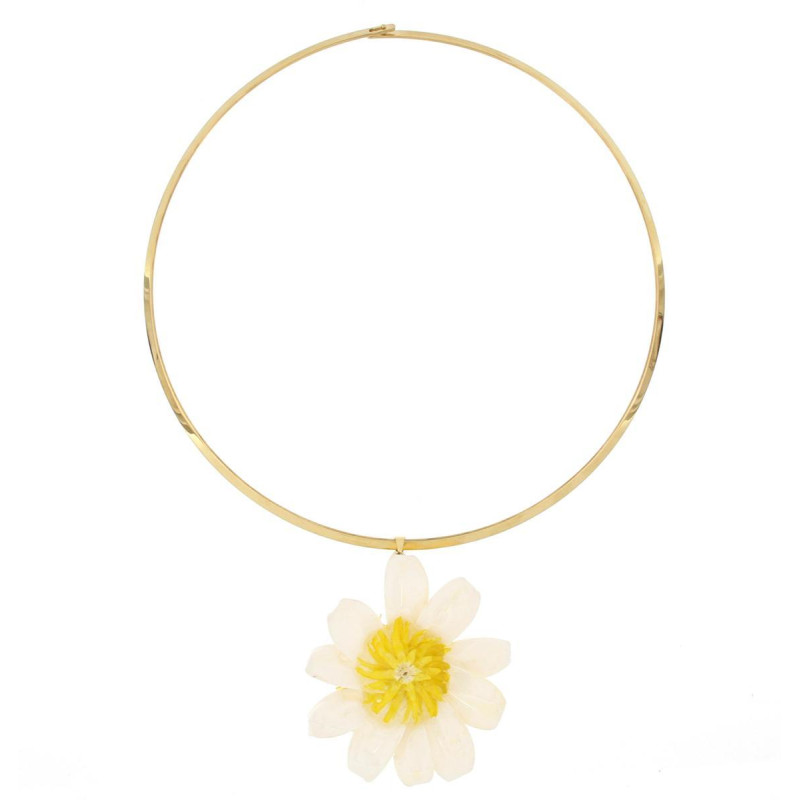 COLLANA PETALI PREZIOSI IN ACCIAIO