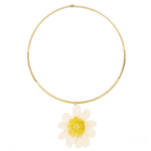 COLLANA PETALI PREZIOSI IN ACCIAIO